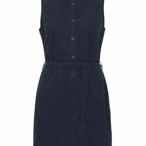 Jack Wills Womens Blue Lyocell Shirt Dress Size 10 Collared Button - Belted