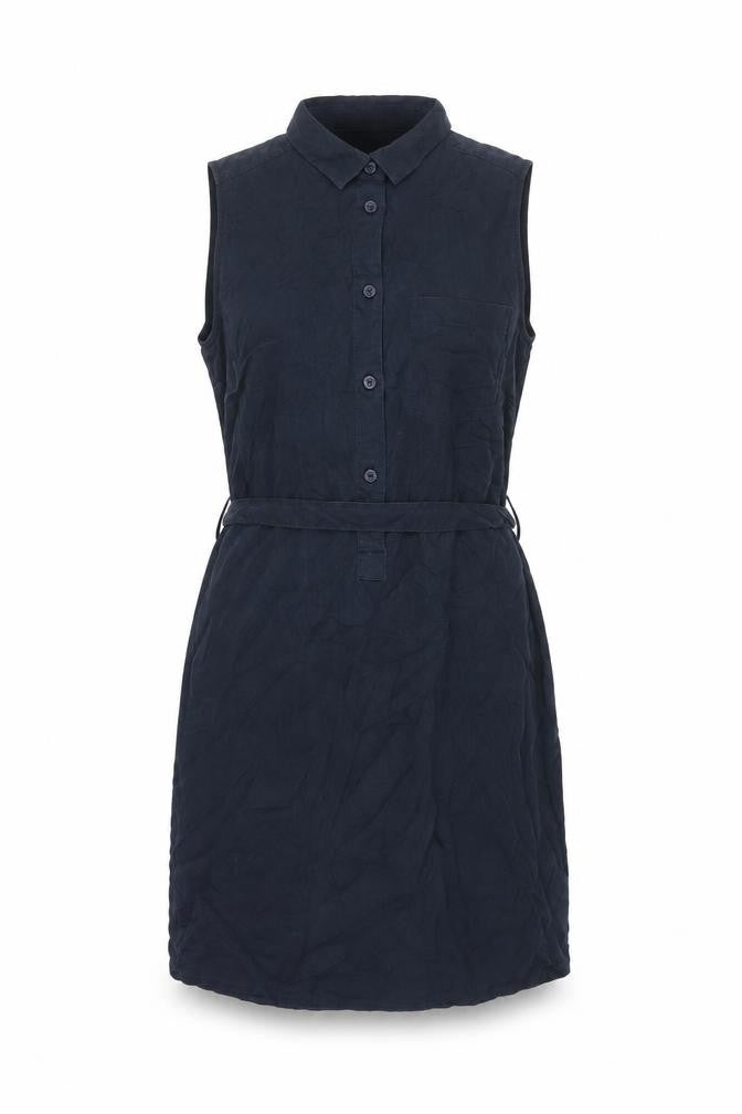 Jack Wills Womens Blue Lyocell Shirt Dress Size 10 Collared Button - Belted