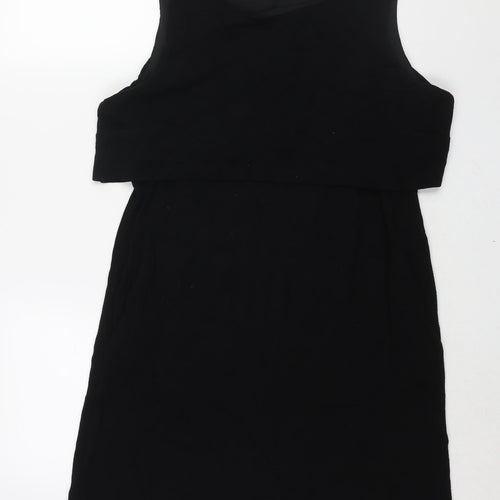 Phase Eight Womens Black Viscose Shift Size 18 Boat Neck Pullover