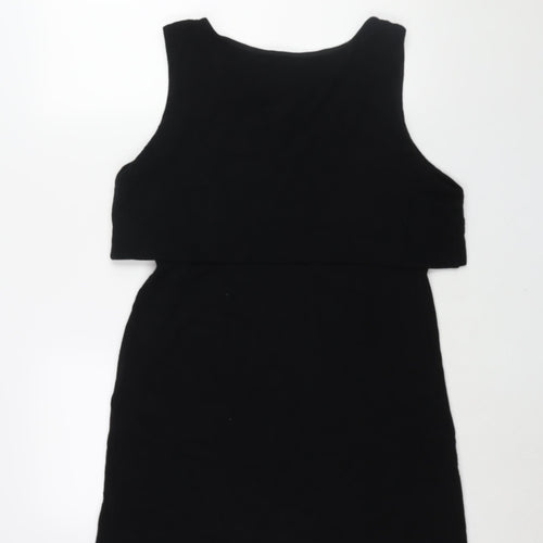 Phase Eight Womens Black Viscose Shift Size 18 Boat Neck Pullover