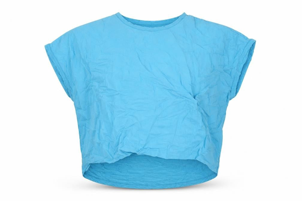 Next Womens Blue Modal Basic Blouse Size 22 Round Neck