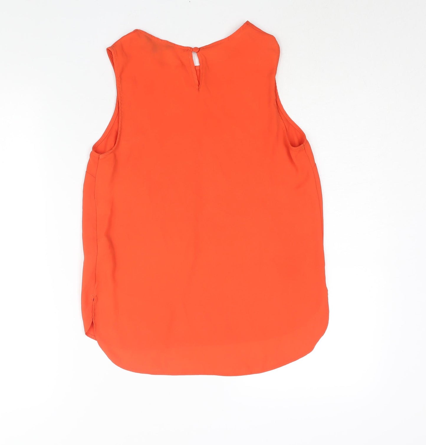 New Look Womens Red Polyester Camisole Blouse Size 8 Round Neck