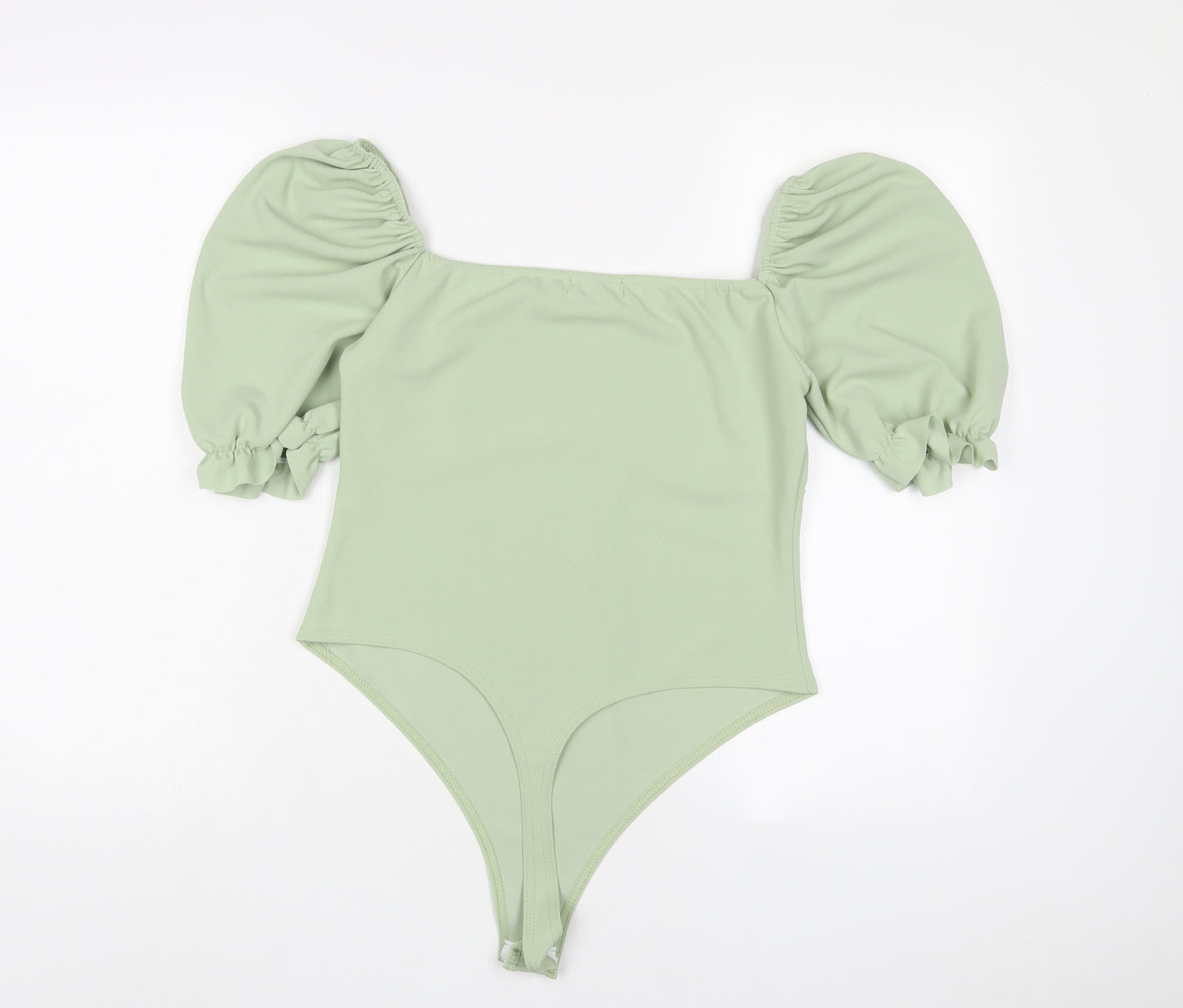 I SAW IT FIRST Womens Green Polyester Bodysuit One-Piece Size 14 Pullover