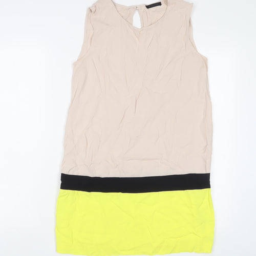 PINKO Womens Multicoloured Viscose A-Line Size 8 Scoop Neck Pullover