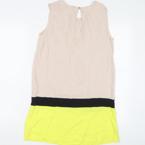 PINKO Womens Multicoloured Viscose A-Line Size 8 Scoop Neck Pullover