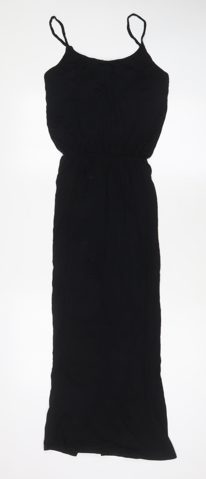 River Island Womens Black Viscose A-Line Size 8 Scoop Neck Pullover