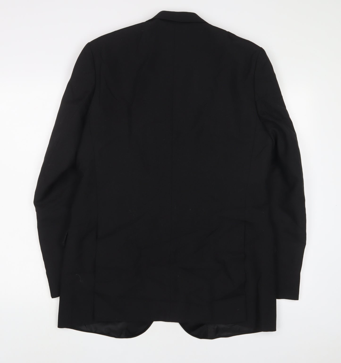 Dunn&Co Mens Black Wool Jacket Suit Jacket Size 40 Regular