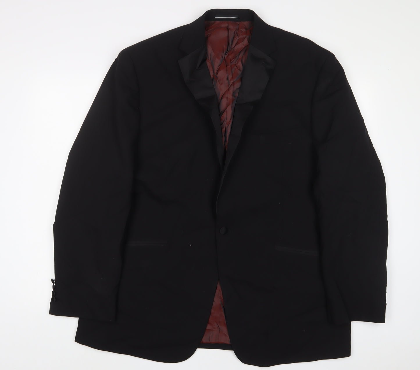 Greenwoods Mens Blue Wool Jacket Suit Jacket Size 46 Regular
