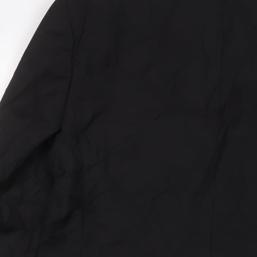 Marks and Spencer Mens Black Polyester Jacket Suit Jacket Size 40 Regular