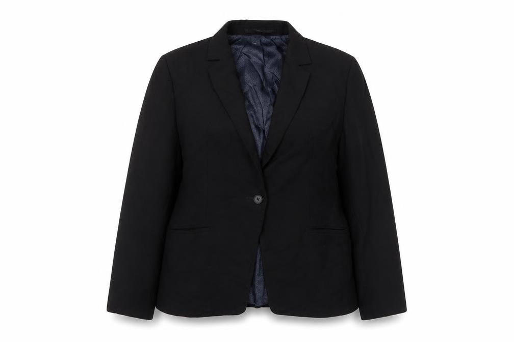 Brook Taverner Womens Black Jacket Blazer Size 14 Button