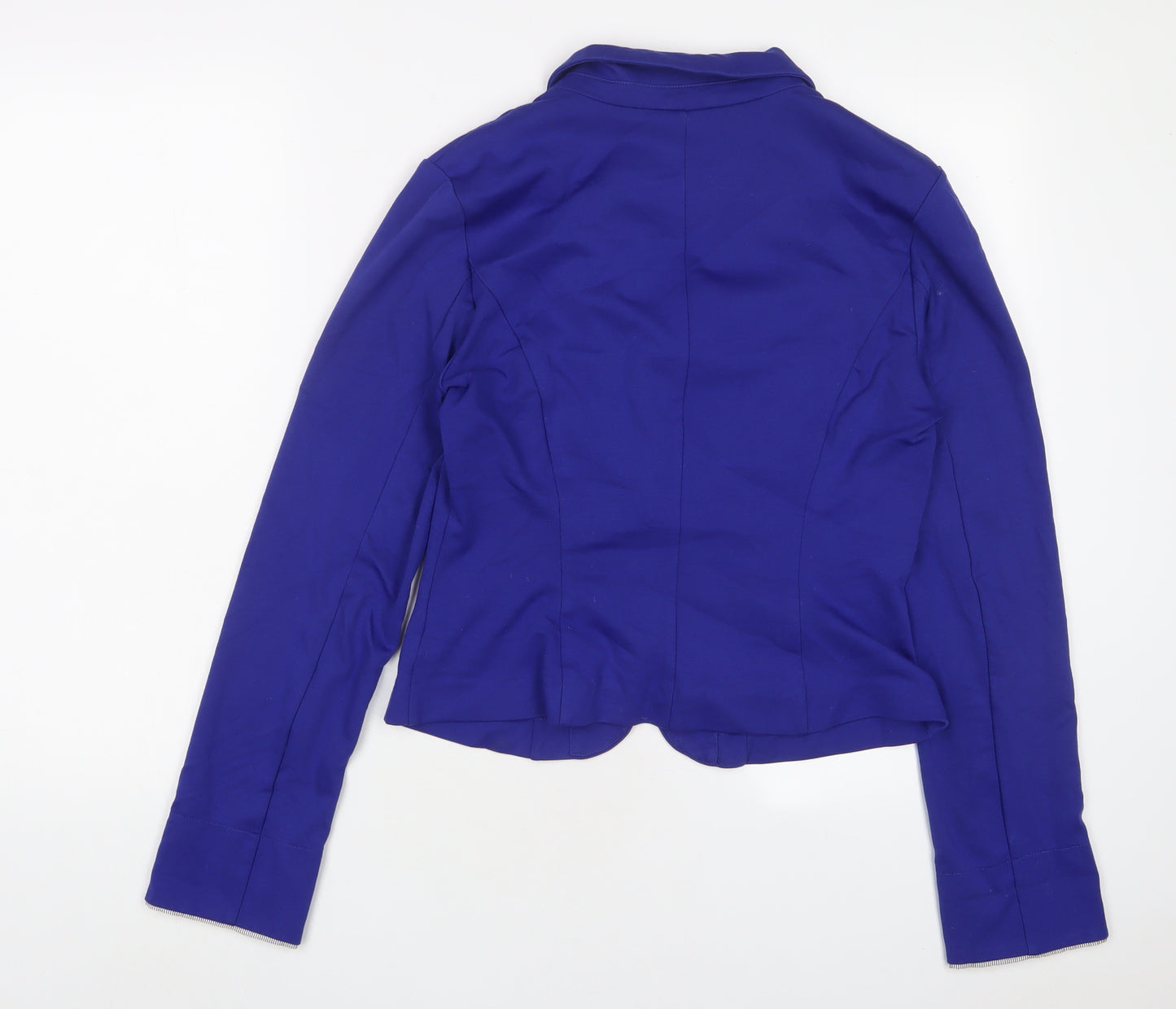 VERO MODA Womens Blue Jacket Blazer Size L Button