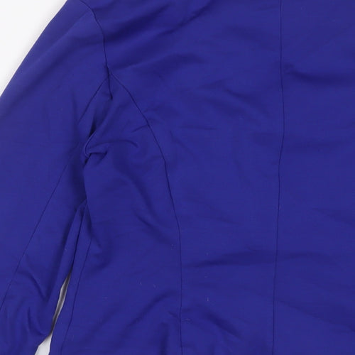 VERO MODA Womens Blue Jacket Blazer Size L Button