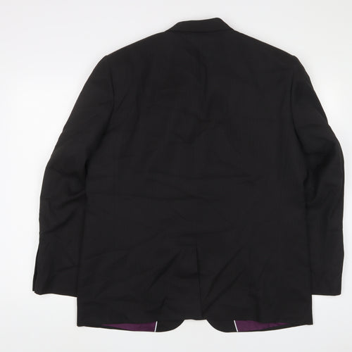 Taylor & Wright Mens Black Polyester Jacket Suit Jacket Size 44 Regular