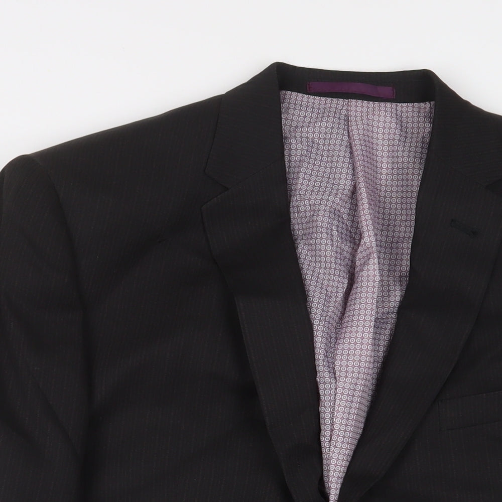 Taylor & Wright Mens Black Polyester Jacket Suit Jacket Size 44 Regular