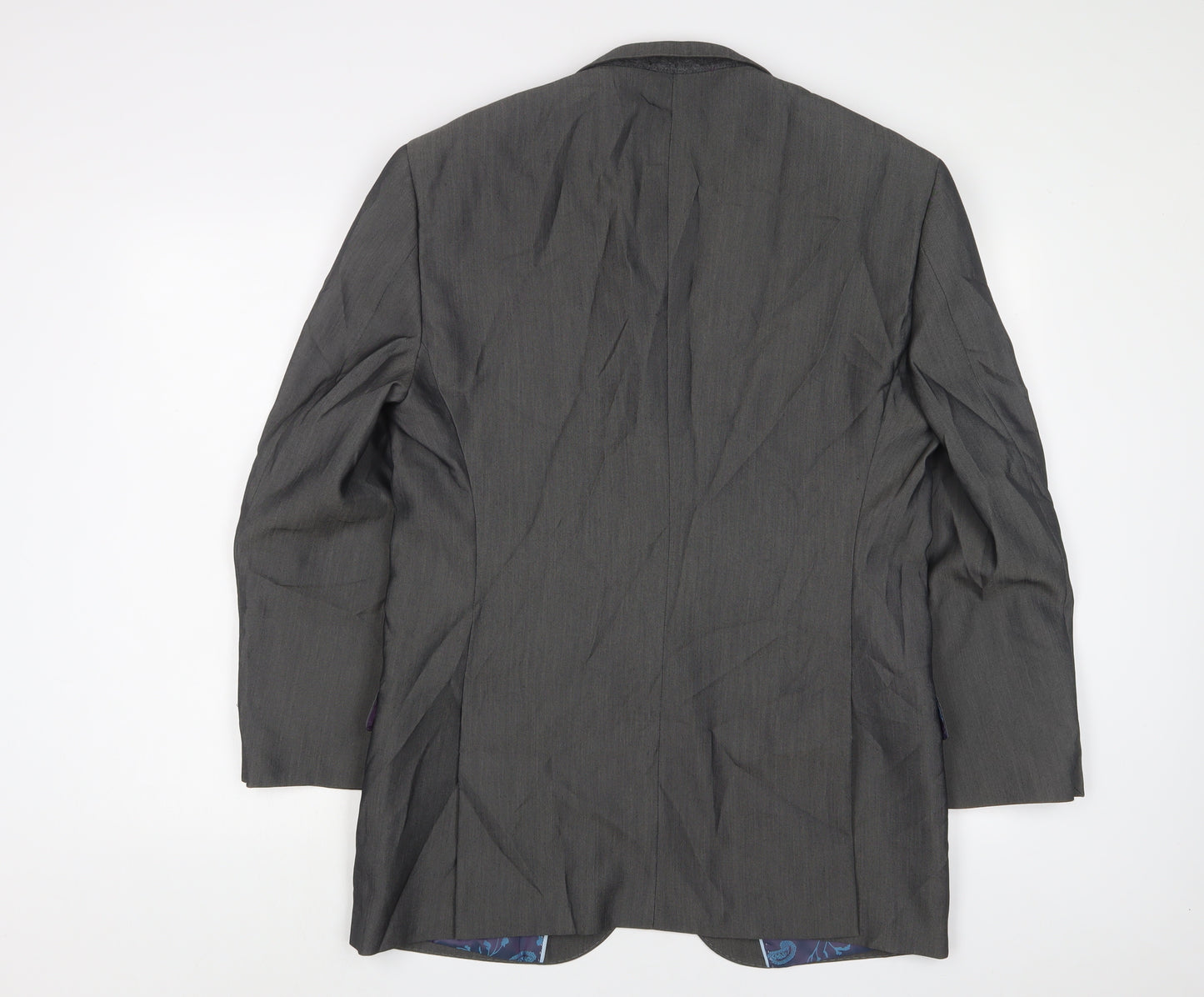 Jacamo Mens Grey Polyester Jacket Suit Jacket Size 40 Regular