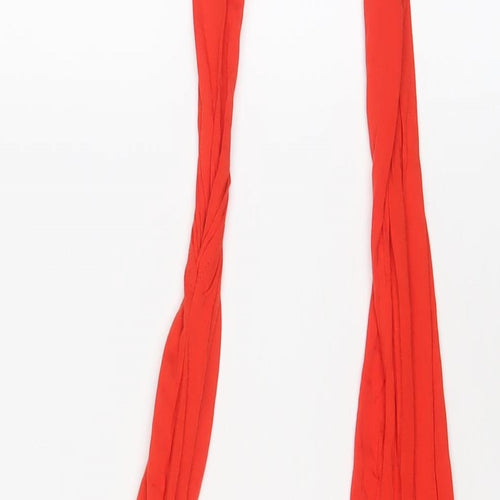Boohoo Womens Red Polyester Bodysuit One-Piece Size 14 Pullover