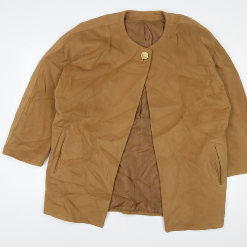 Luis Cassidy Womens Beige Jacket Size 12 Button