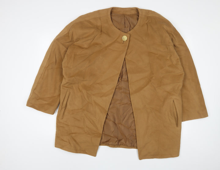 Luis Cassidy Womens Beige Jacket Size 12 Button