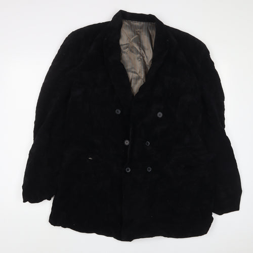 oliveo Mens Black Polyester Jacket Suit Jacket Size 46 Regular