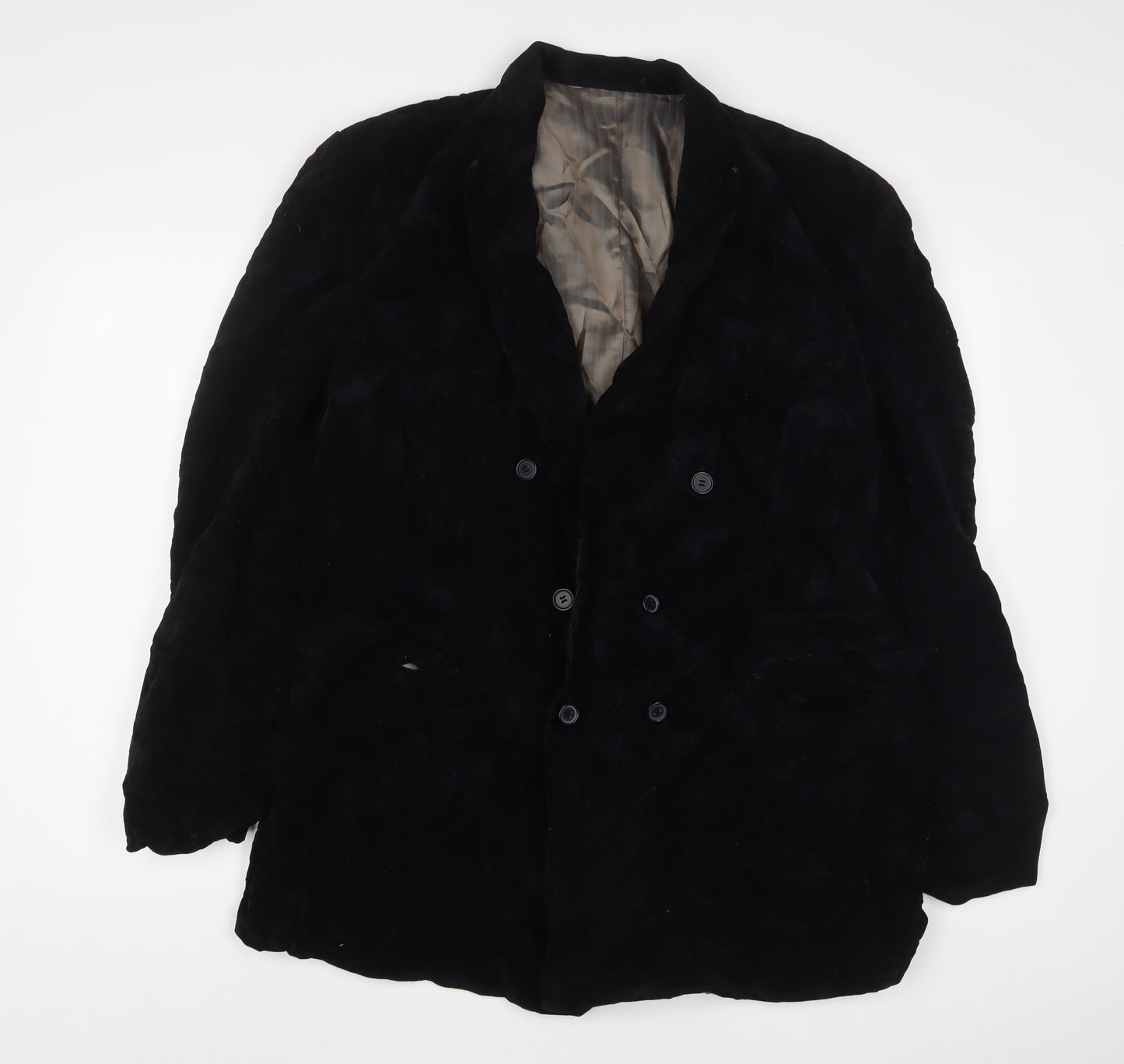 oliveo Mens Black Polyester Jacket Suit Jacket Size 46 Regular