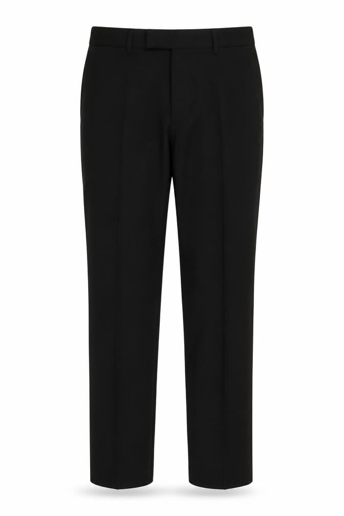Kenneth Cole Mens Black Wool Trousers Size 34 in L31 in Regular Hook & Eye