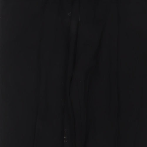 Kenneth Cole Mens Black Wool Trousers Size 34 in L31 in Regular Hook & Eye