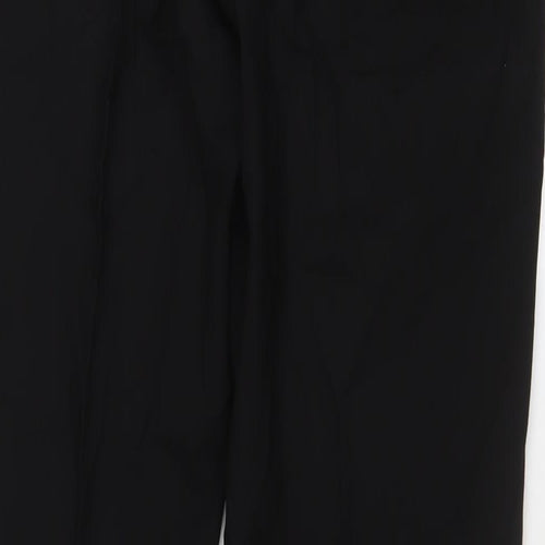 Kenneth Cole Mens Black Wool Trousers Size 34 in L31 in Regular Hook & Eye