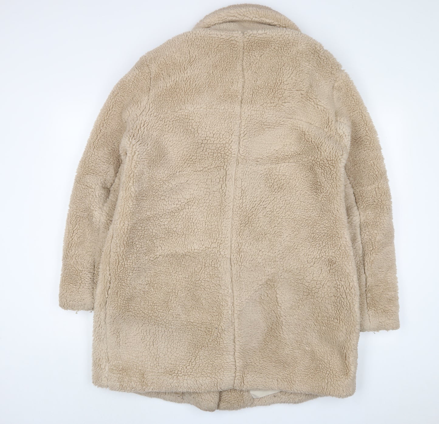 NEXT Womens Beige Jacket Size 14 Button - Pockets