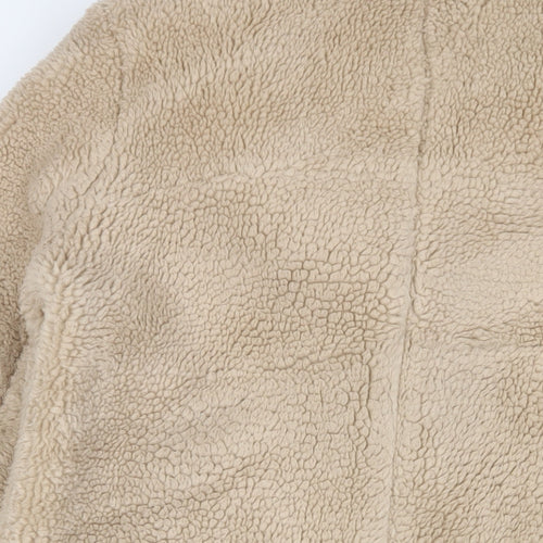 NEXT Womens Beige Jacket Size 14 Button - Pockets