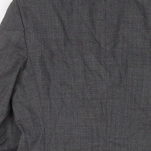 John Lewis Mens Grey Wool Jacket Suit Jacket Size 42 Regular