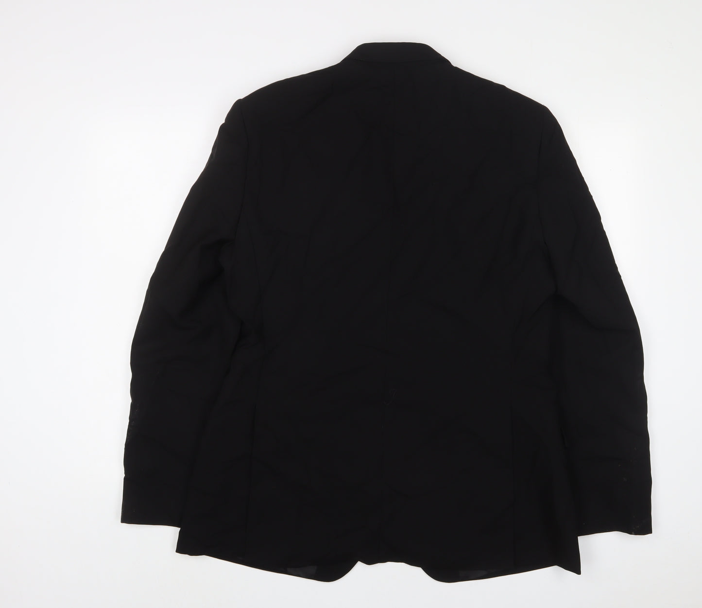 Kenneth Cole Mens Black Wool Jacket Suit Jacket Size 42 Regular