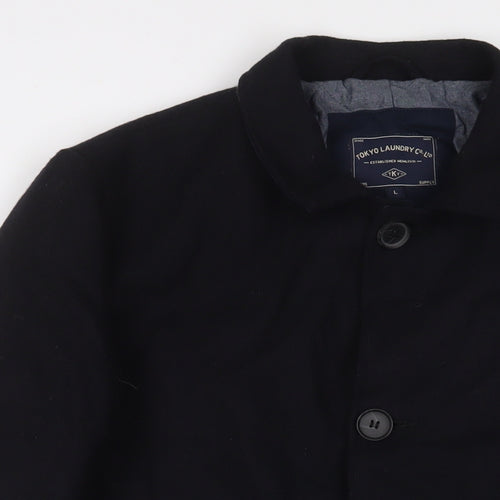 Tokyo Laundry Mens Black Jacket Size L Button