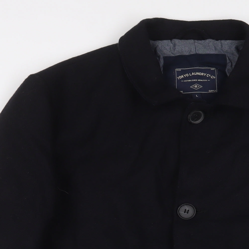 Tokyo Laundry Mens Black Jacket Size L Button