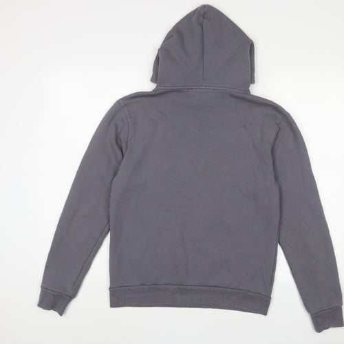 Manière De Voir Mens Grey Cotton Pullover Hoodie Size S