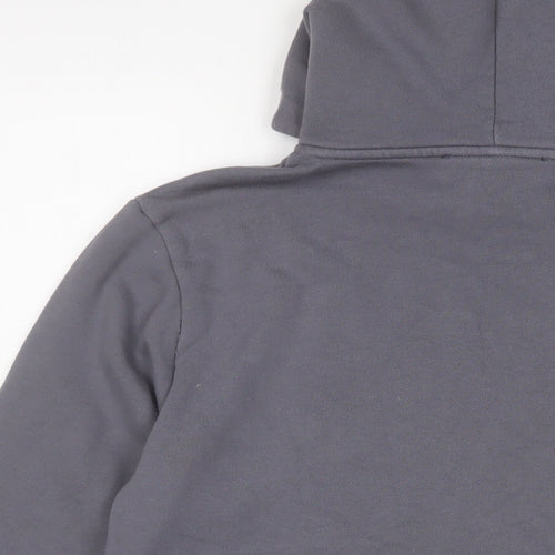Manière De Voir Mens Grey Cotton Pullover Hoodie Size S