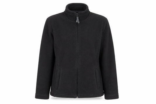 Front view of Dixie women’s grey jacket, size S, zip - s/m