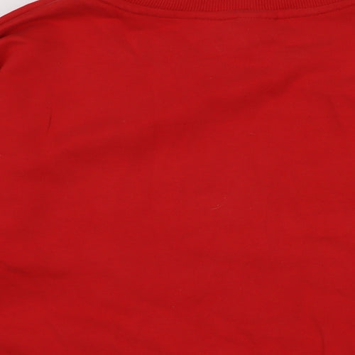 NEXT Womens Red Cotton Pullover Sweatshirt Size M