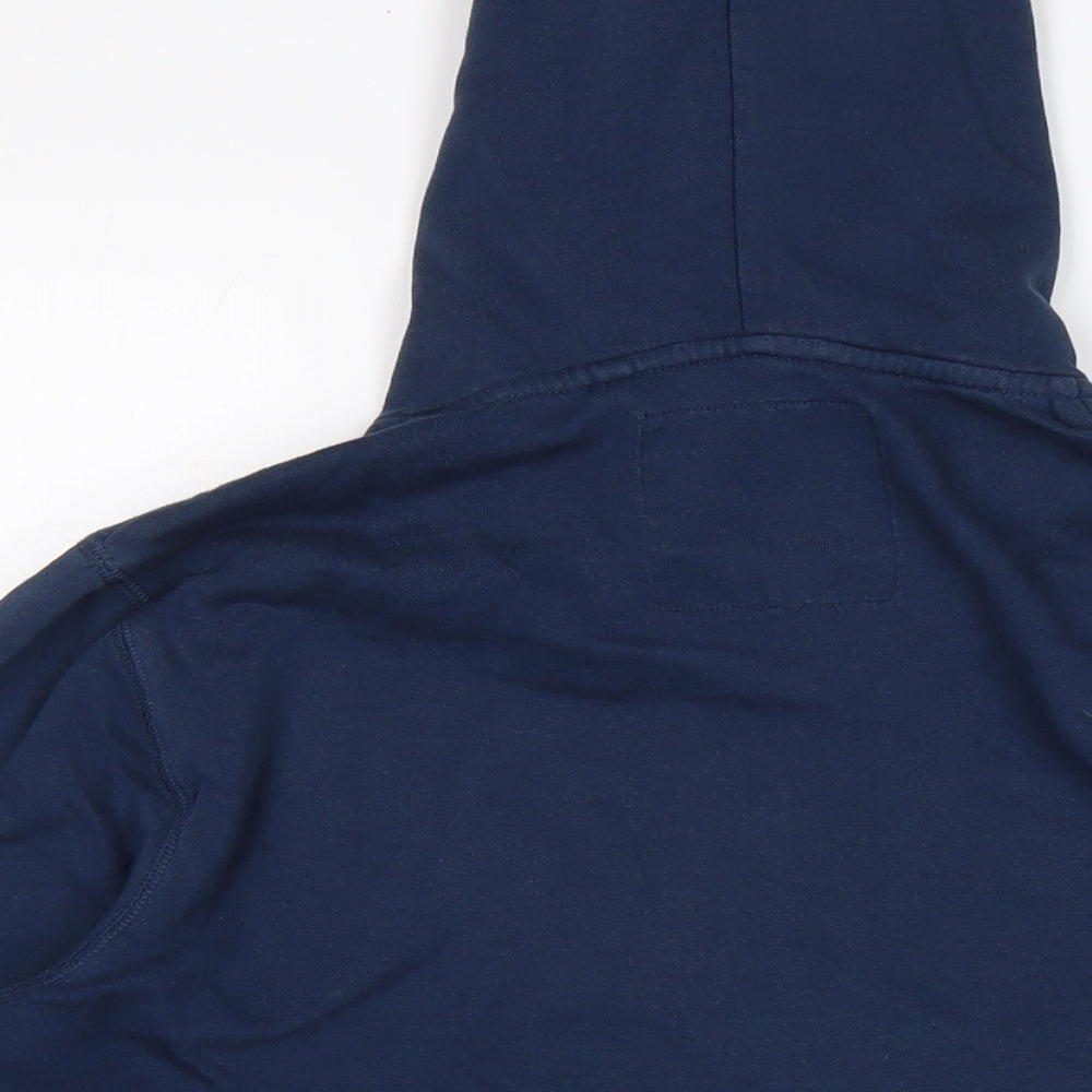 NEXT Mens Blue Cotton Full Zip Hoodie Size M