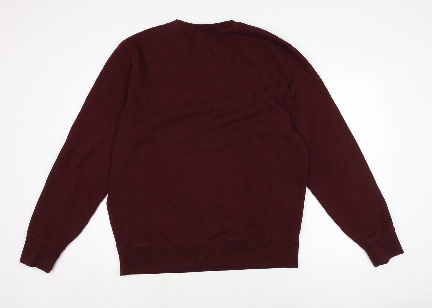 American Eagle Mens Red Cotton Pullover Sweatshirt Size L