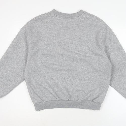 pacific republic Womens Grey Cotton Pullover Sweatshirt Size S