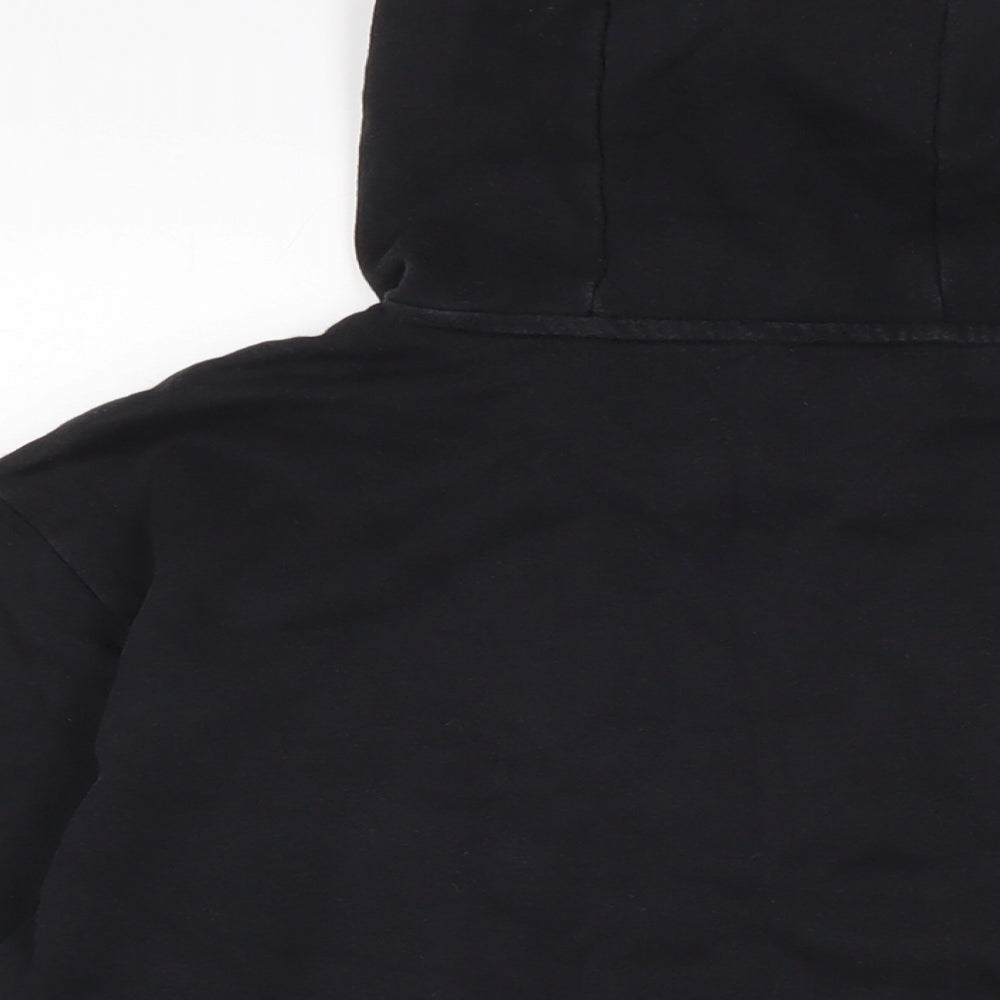 adidas Mens Black Cotton Pullover Hoodie Size M
