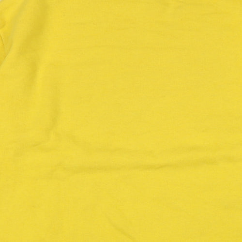 H&M Mens Yellow Cotton Pullover Sweatshirt Size S