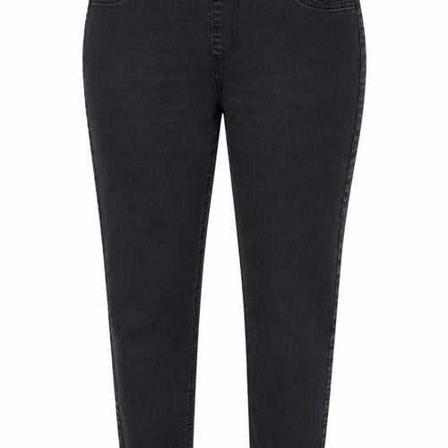 Marks and Spencer Womens Grey Cotton Blend Straight Jeans Size 14 L26 in Regular