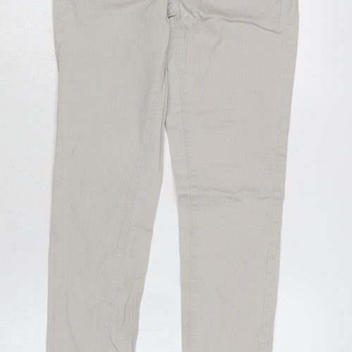 picee Womens Beige Cotton Blend Tapered Jeans Size 14 L31.5 in Regular