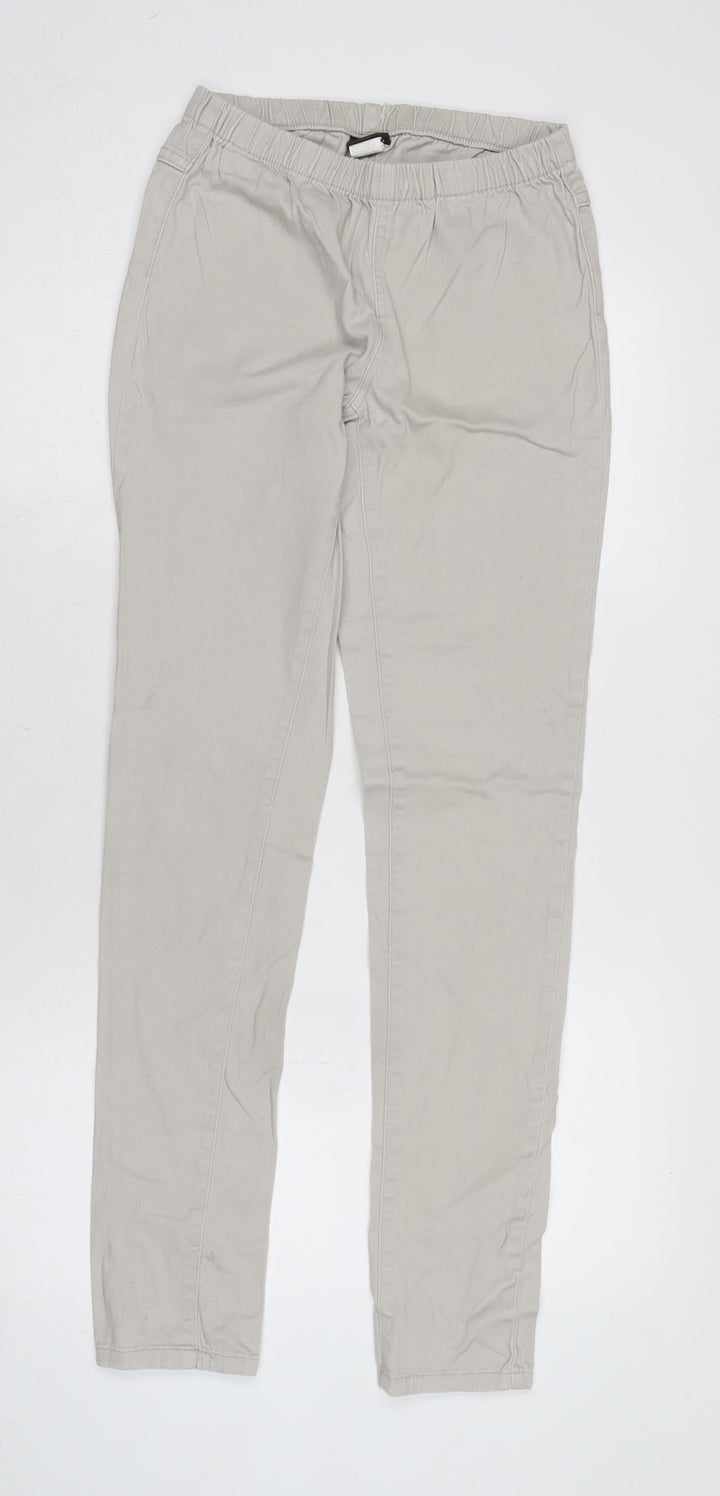 picee Womens Beige Cotton Blend Tapered Jeans Size 14 L31.5 in Regular