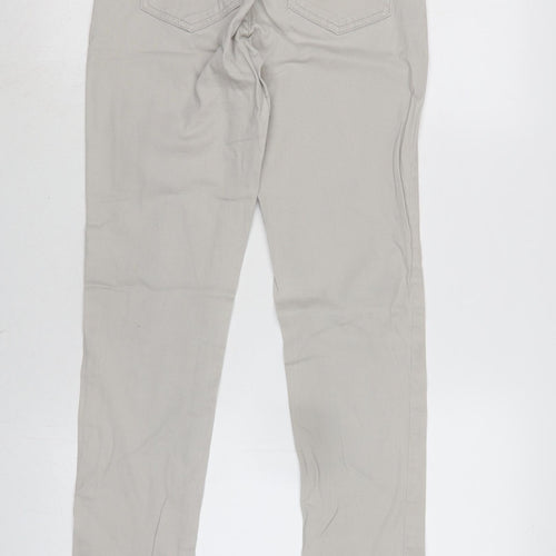 picee Womens Beige Cotton Blend Tapered Jeans Size 14 L31.5 in Regular