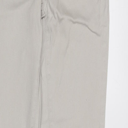picee Womens Beige Cotton Blend Tapered Jeans Size 14 L31.5 in Regular
