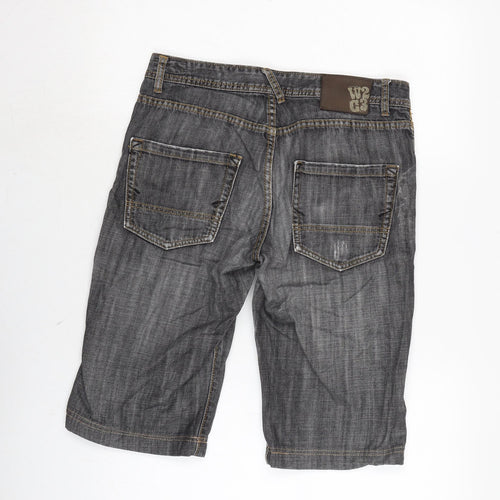 Redwood Mens Grey Cotton Bermuda Shorts Size 31 in L14 in Regular Zip
