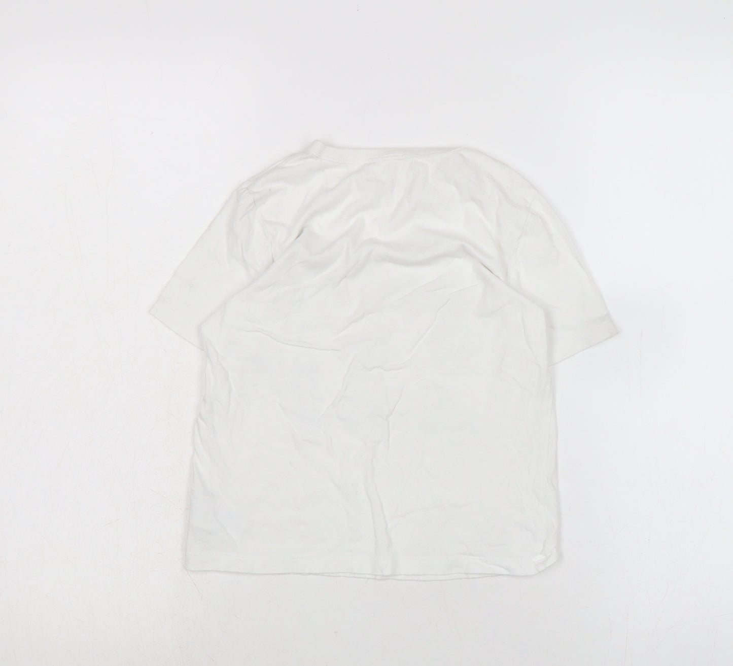 Gap Boys White Houndstooth Cotton Basic T-Shirt Size S Henley