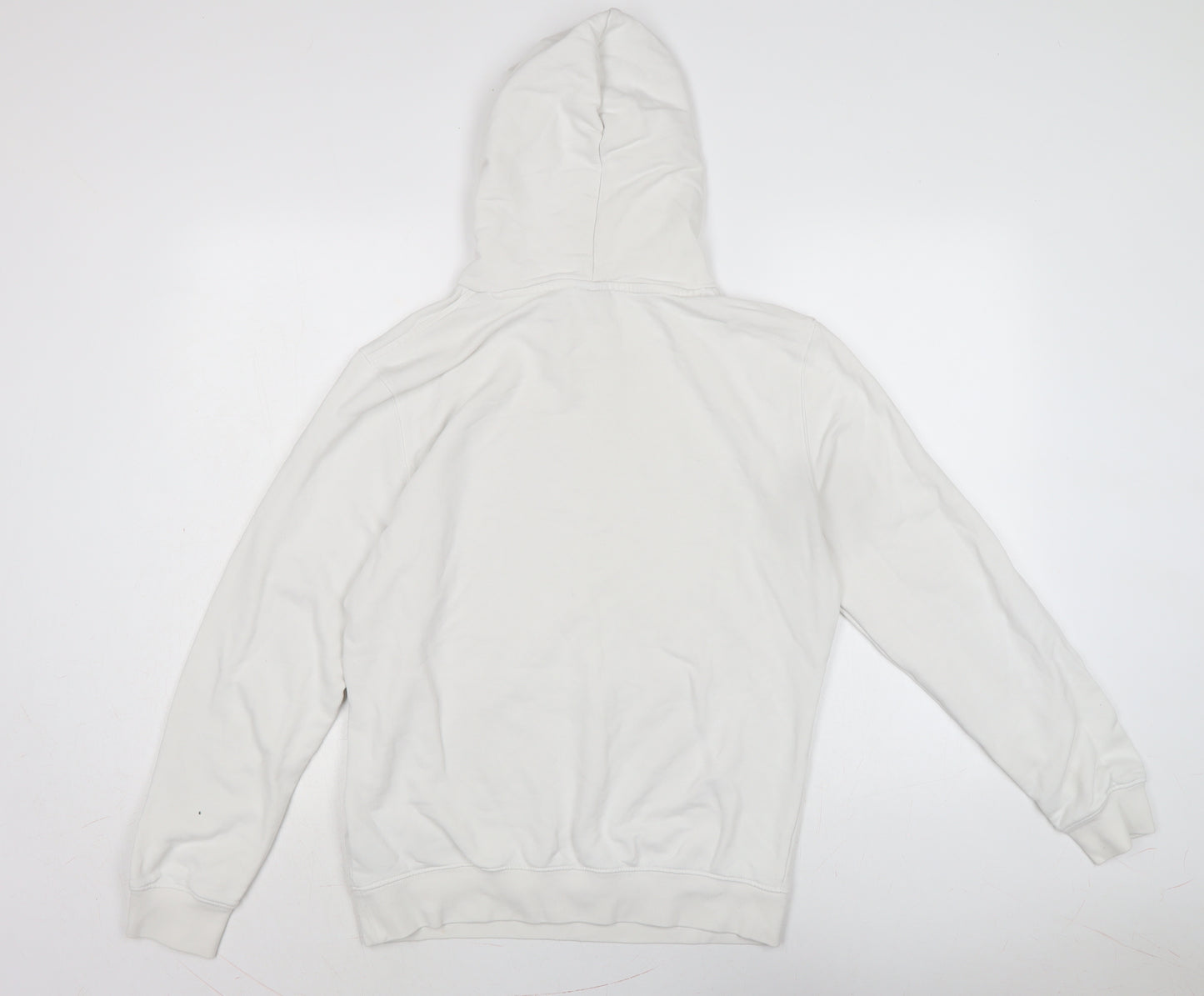 Champion Mens White Cotton Pullover Hoodie Size M